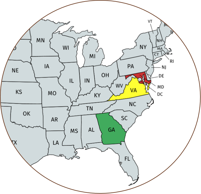 Southeastern states